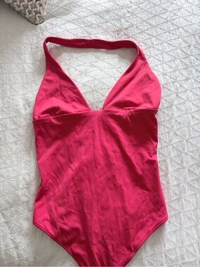Garage Hot Pink Halter Bodysuit